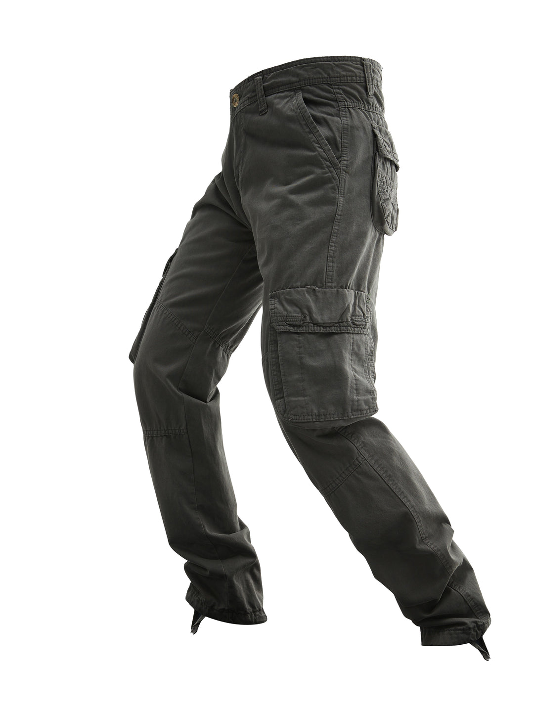 Herren Cargo-Hose | Baumwolle | Mehrere Taschen | Einfarbig Streetwear