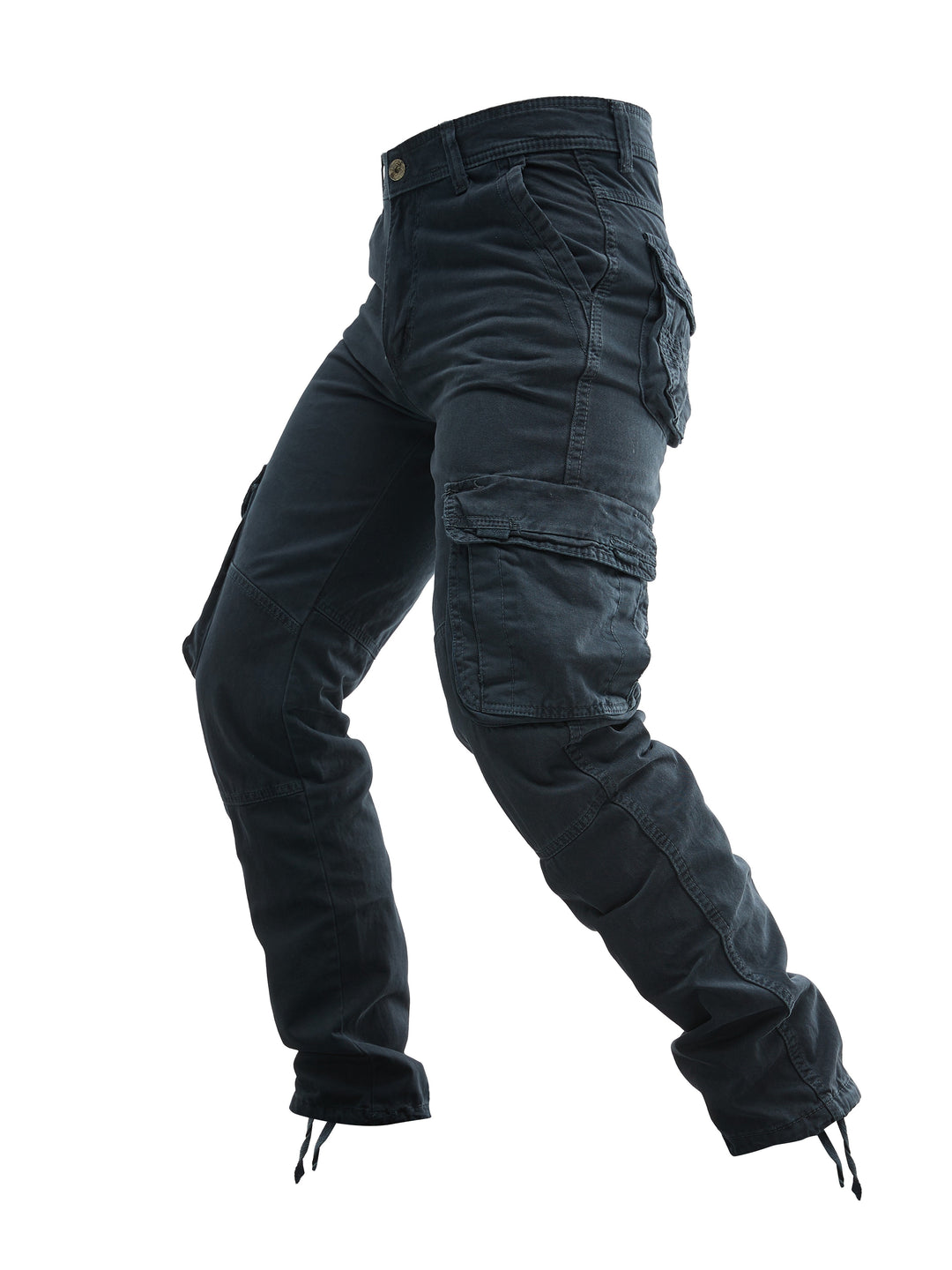 Herren Cargo-Hose | Baumwolle | Mehrere Taschen | Einfarbig Streetwear