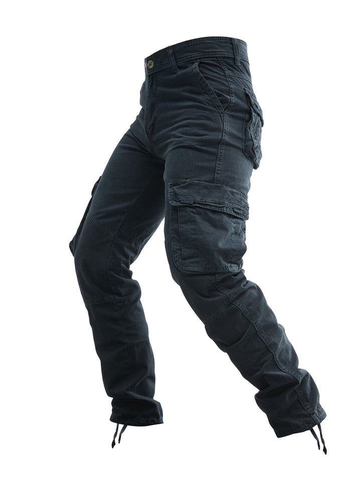 Herren Cargo-Hose | Baumwolle | Mehrere Taschen | Einfarbig Streetwear