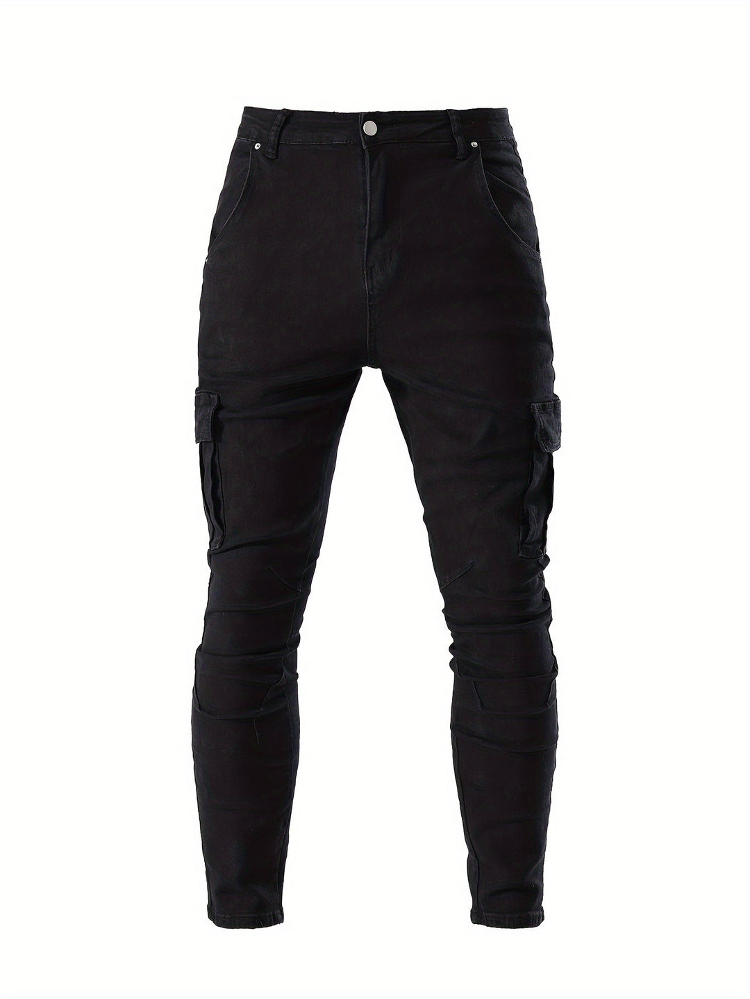 Herren Cargo Jeans | Streetstyle | Bequeme Denim | Einfarbig