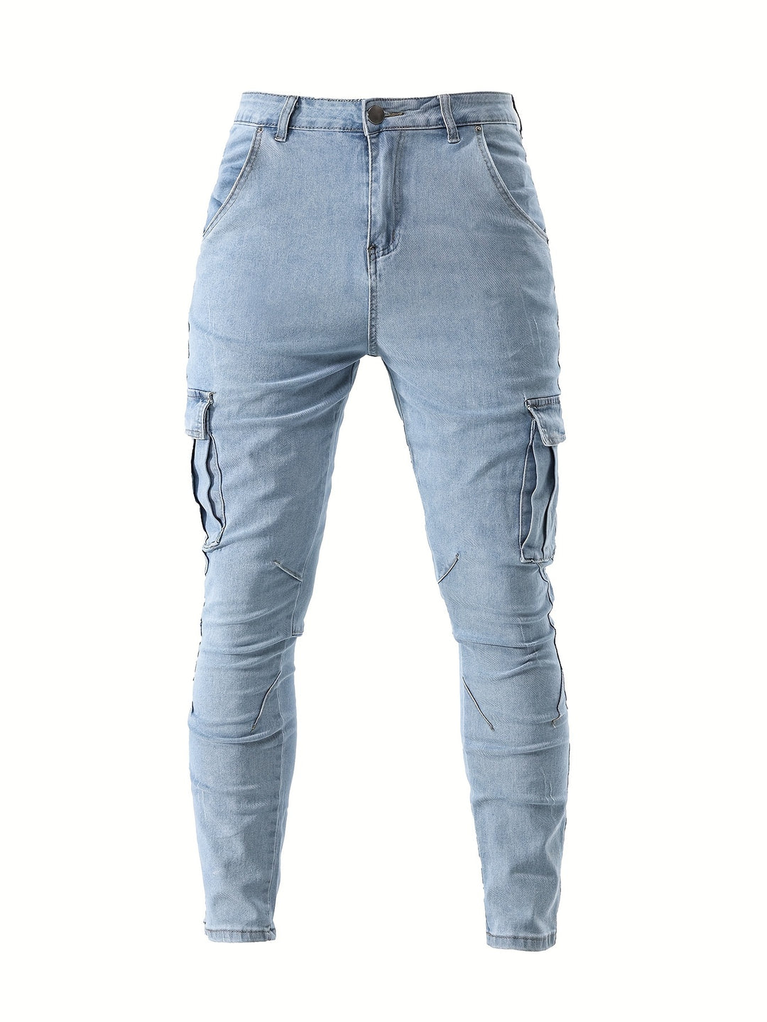 Herren Cargo Jeans | Streetstyle | Bequeme Denim | Einfarbig