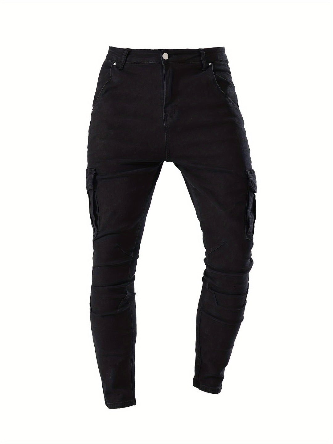 Herren Cargo Jeans | Streetstyle | Bequeme Denim | Einfarbig