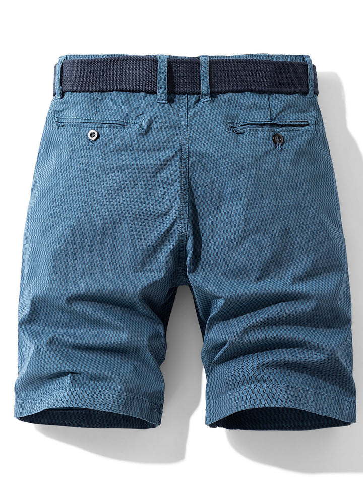 Herren Cargo Shorts | Gestreiftes Muster & Normale Passform | Baumwollmischung | Freizeit- & Outdoor-Sportarten