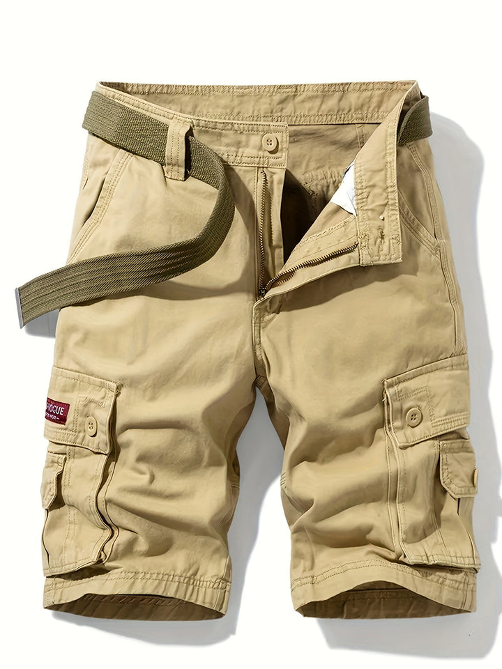 Herren Cargo Shorts | Klassisches Design | Multi-Taschen | Verstellbarer Bund | Baumwolle für den Sommer