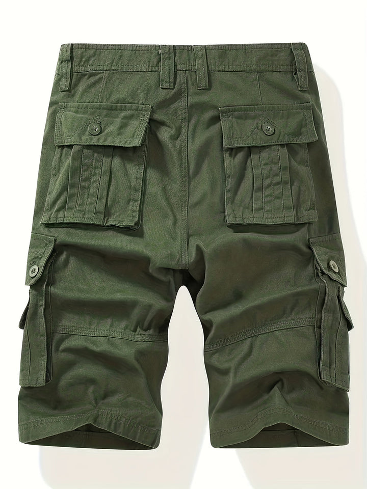 Herren Cargo Shorts | Klassisches Design | Multi-Taschen | Verstellbarer Bund | Baumwolle für den Sommer