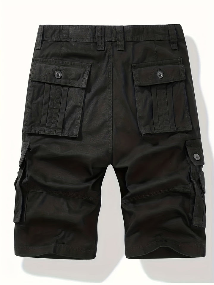 Herren Cargo Shorts | Klassisches Design | Multi-Taschen | Verstellbarer Bund | Baumwolle für den Sommer