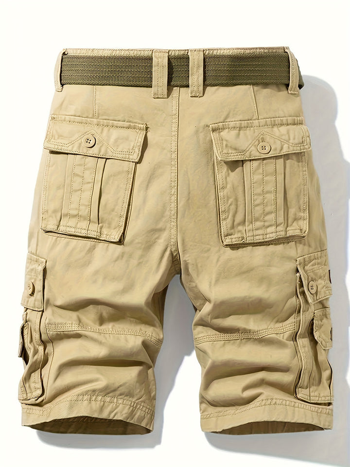 Herren Cargo Shorts | Klassisches Design | Multi-Taschen | Verstellbarer Bund | Baumwolle für den Sommer