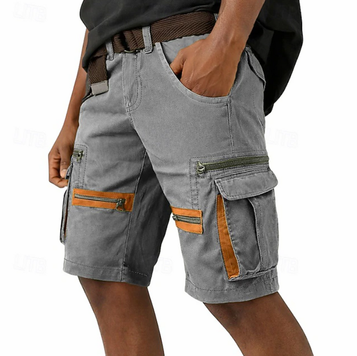 Herren Cargo-Shorts mit Taschen - Casual Outdoor Style - Grau