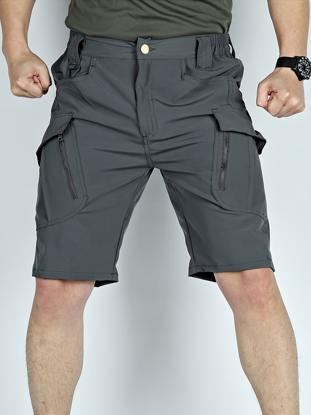 Herren Cargo Shorts | Schnelltrocknend & Atmungsaktiv | Stretch & Leichtgewicht | Mit Mehreren Taschen