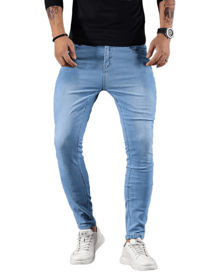 Herren Casual Stretch Jeans | Schicke Straßenstil Denim | Trendy & Bequem