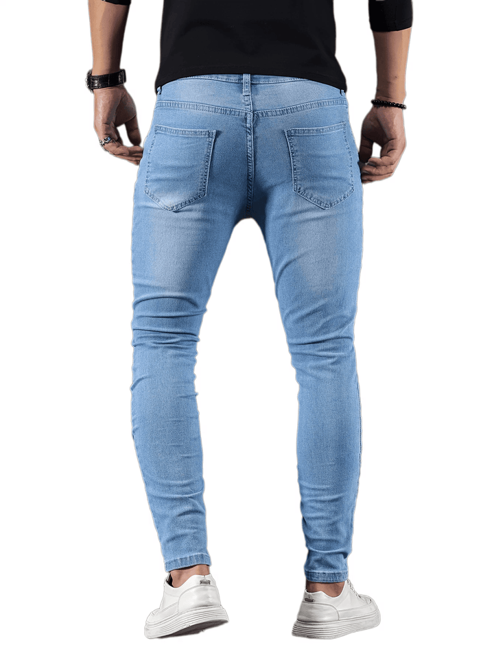 Herren Casual Stretch Jeans | Schicke Straßenstil Denim | Trendy & Bequem