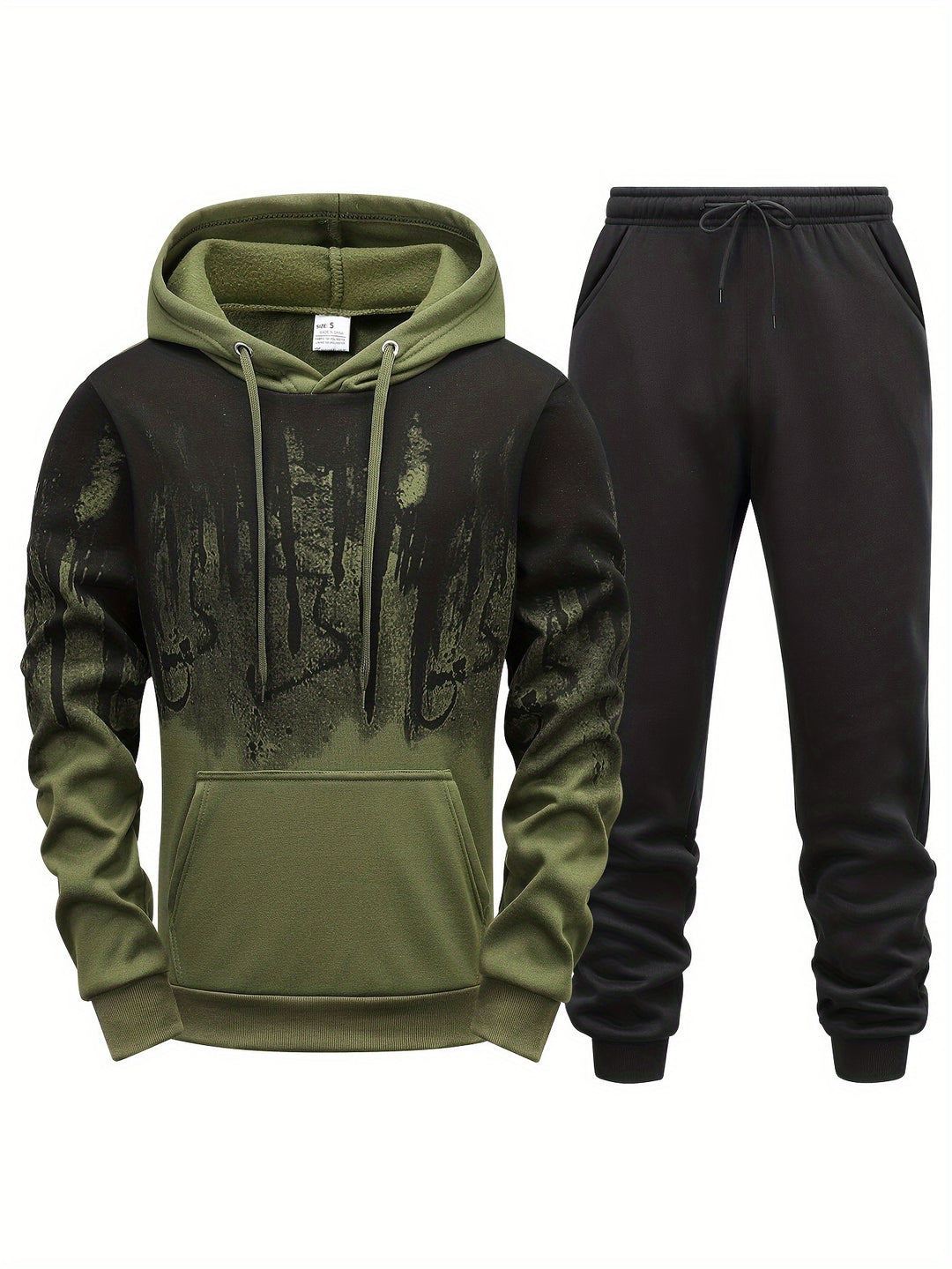 Herren Casual Sweatsuit Set | Atmungsaktiv & Regulär Fit | Langarm Hoodie | Jogginghose