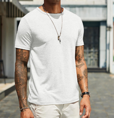 Herren Classic T-Shirt Rundhals - Zeitlos &amp; Atmungsaktiv