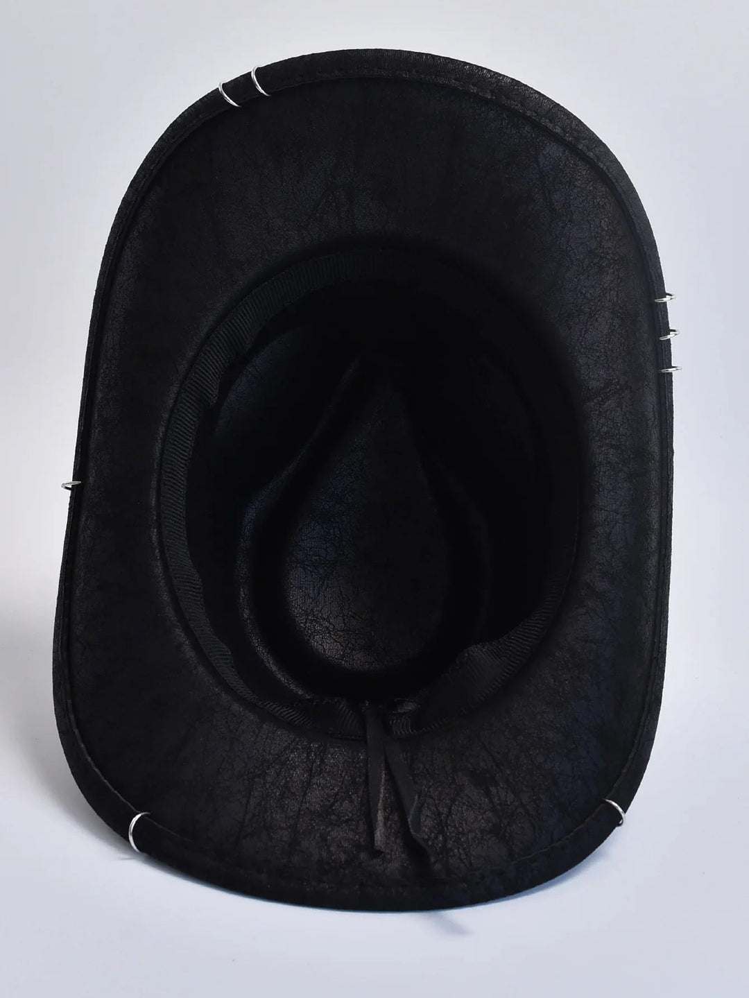 Herren Cowboy Hut mit Totenkopf-Nieten – Rocker Festival Style