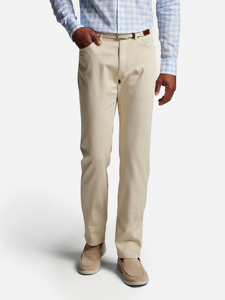 Herren Fünf-Taschen Hose mit Satinfinish - Klassischer Schnitt