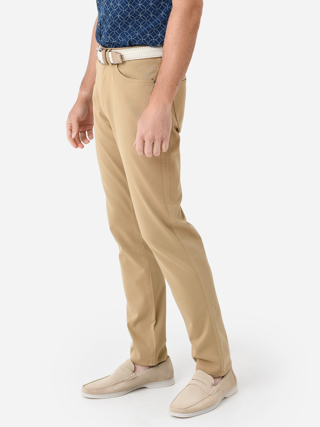 Herren Fünf-Taschen Hose mit Satinfinish - Klassischer Schnitt