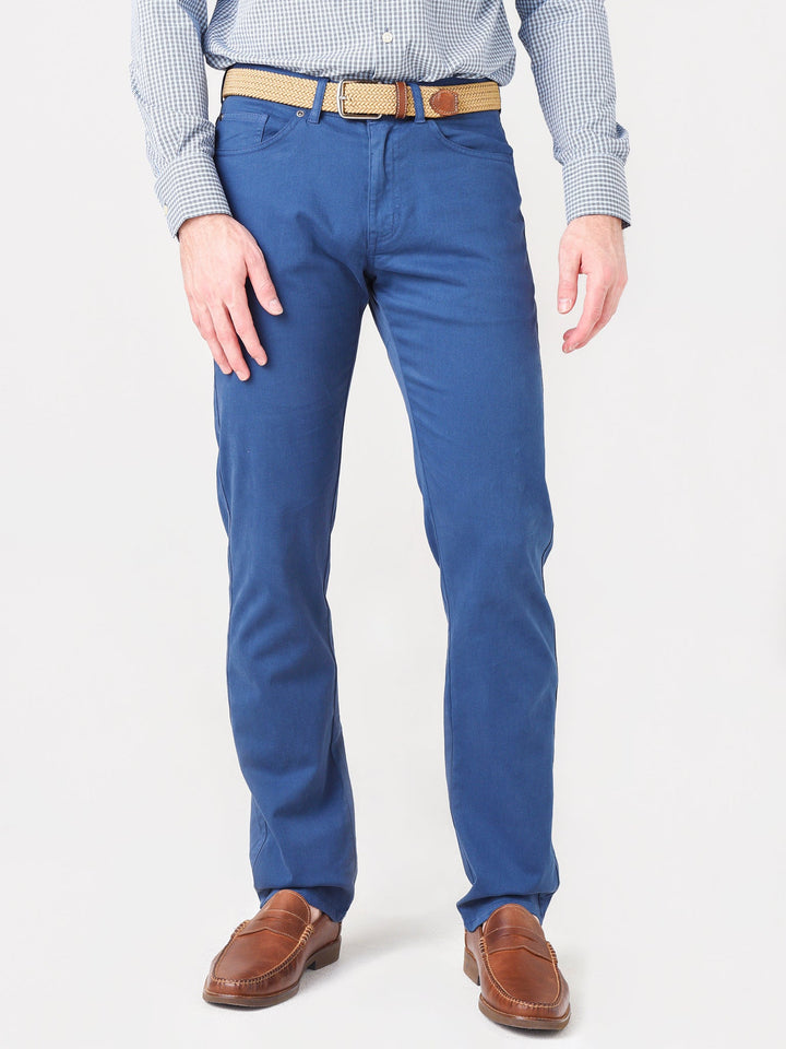 Herren Fünf-Taschen Hose mit Satinfinish - Klassischer Schnitt