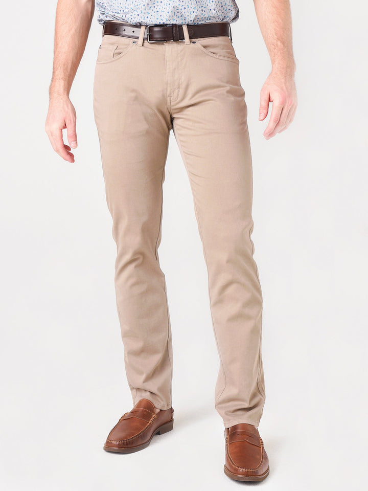 Herren Fünf-Taschen Hose mit Satinfinish - Klassischer Schnitt