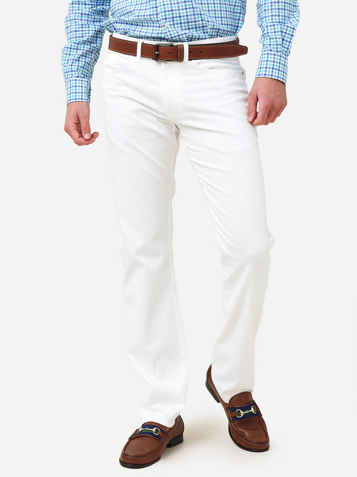 Herren Fünf-Taschen Hose mit Satinfinish - Klassischer Schnitt
