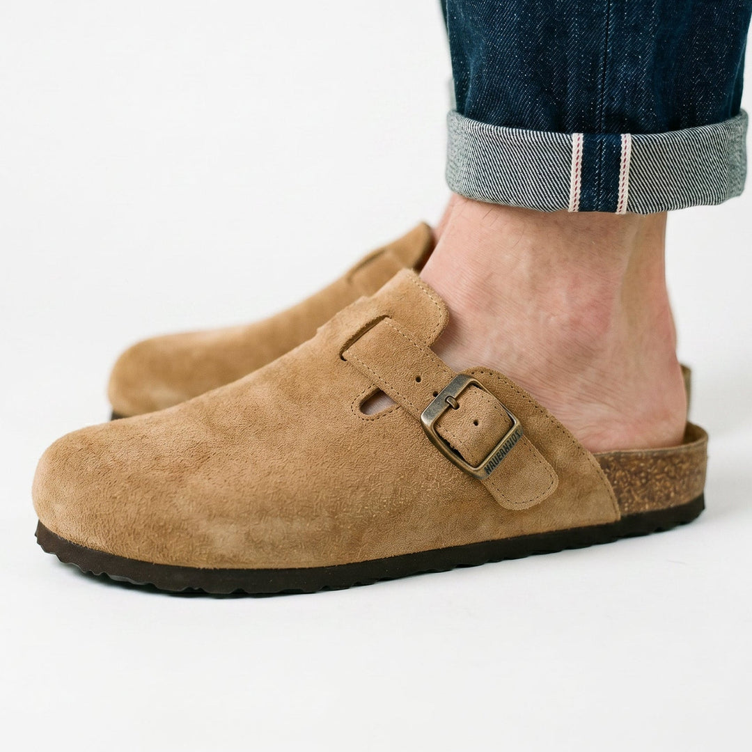 Herren Hausschuhe aus Wildleder - Eleganter Komfort - Braun