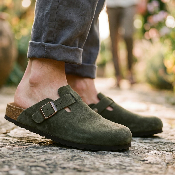 Herren Hausschuhe aus Wildleder - Eleganter Komfort