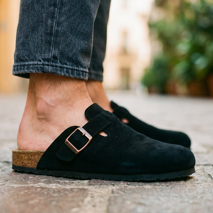 Herren Hausschuhe aus Wildleder - Eleganter Komfort