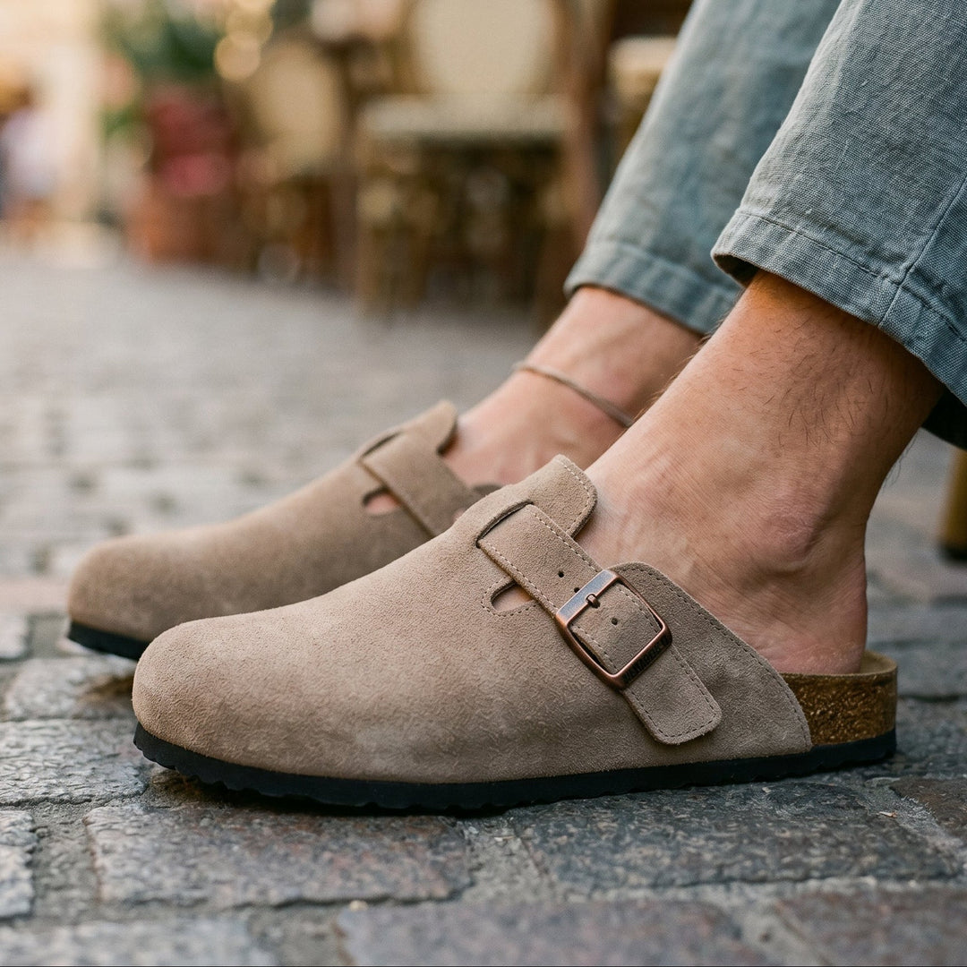 Herren Hausschuhe aus Wildleder - Eleganter Komfort