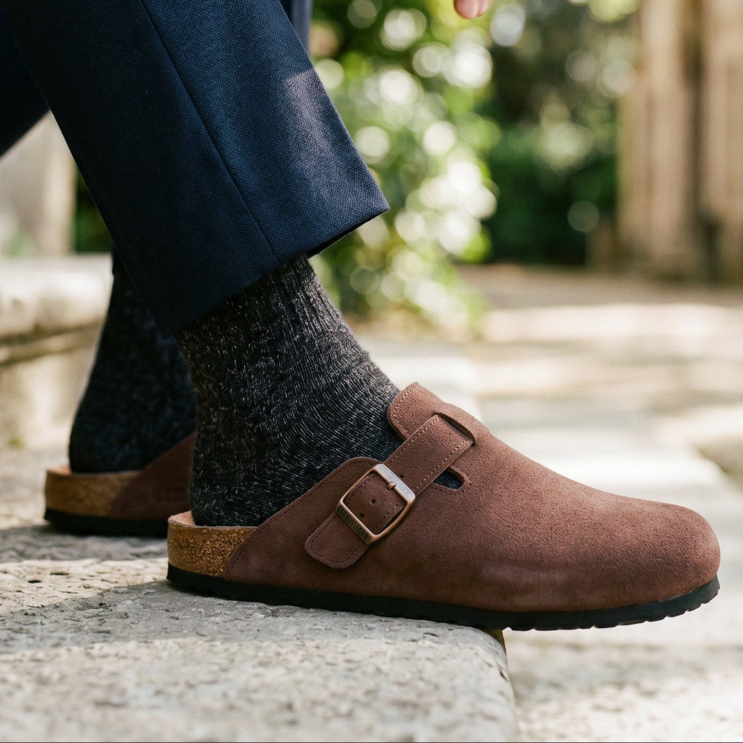 Herren Hausschuhe aus Wildleder - Eleganter Komfort