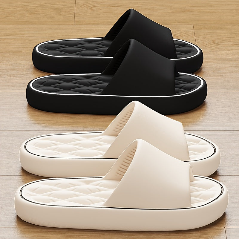 Herren Hausschuhe | EVA Slip-On mit rutschfester Sohle | Gestreift & Ganzjahres