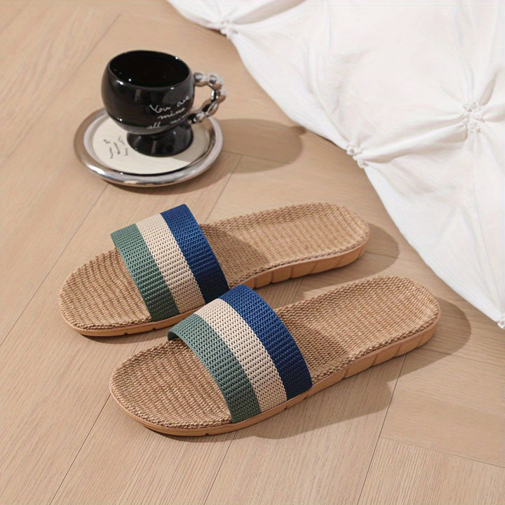 Herren Hausschuhe | Ganzjahres Slip-On | Bequeme Stoff-Innenausstattung | EVA Sohle