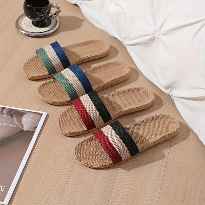 Herren Hausschuhe | Ganzjahres Slip-On | Bequeme Stoff-Innenausstattung | EVA Sohle