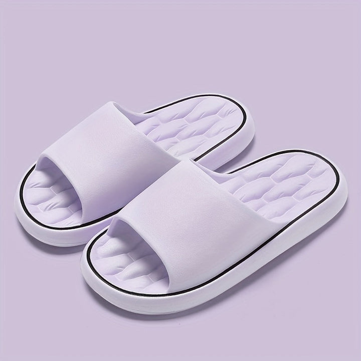 Herren Hausschuhe | Offene Zehen & Atmungsaktiv | Rutschfeste EVA | Einfarbig Slip-On für den Innenbereich