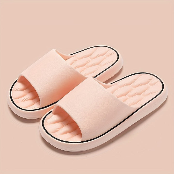 Herren Hausschuhe | Offene Zehen & Atmungsaktiv | Rutschfeste EVA | Einfarbig Slip-On für den Innenbereich