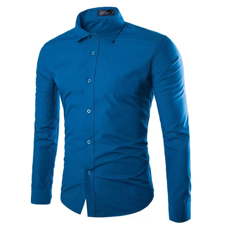 Herren Hemd | Knitterfrei & Slim Fit | Premium Komfort | Baumwolle Sommer