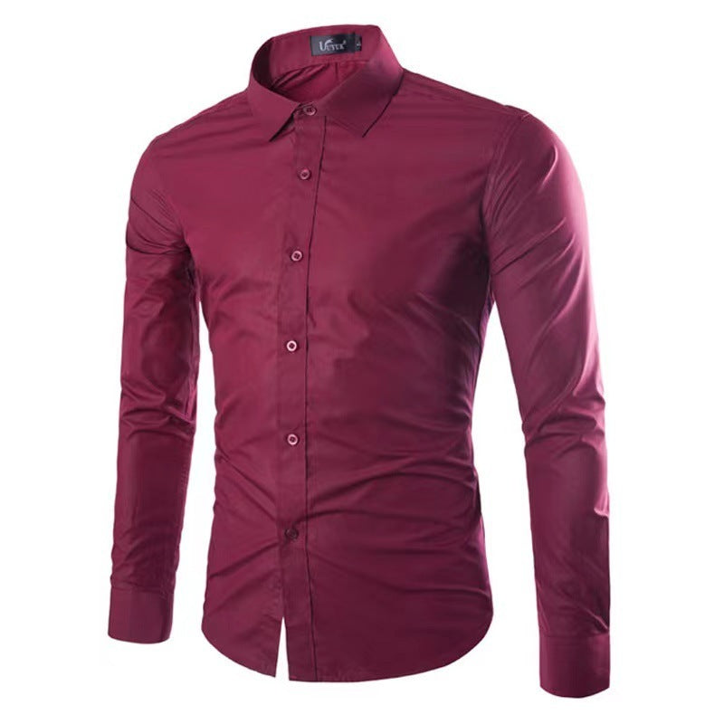 Herren Hemd | Knitterfrei & Slim Fit | Premium Komfort | Baumwolle Sommer