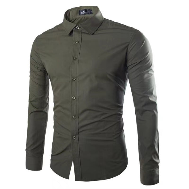 Herren Hemd | Knitterfrei & Slim Fit | Premium Komfort | Baumwolle Sommer