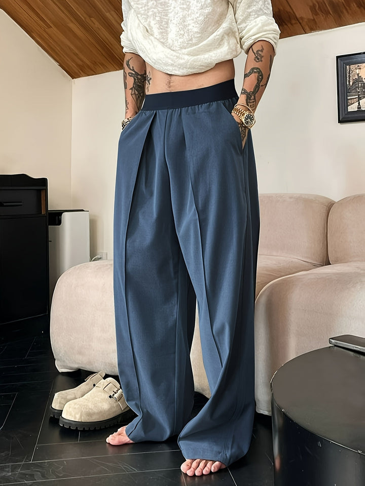 Herren Hose | Entspannte Passform | Elastischer Bund | Kontrastierende Farben
