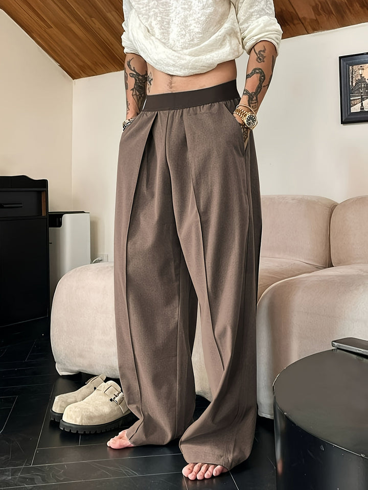 Herren Hose | Entspannte Passform | Elastischer Bund | Kontrastierende Farben