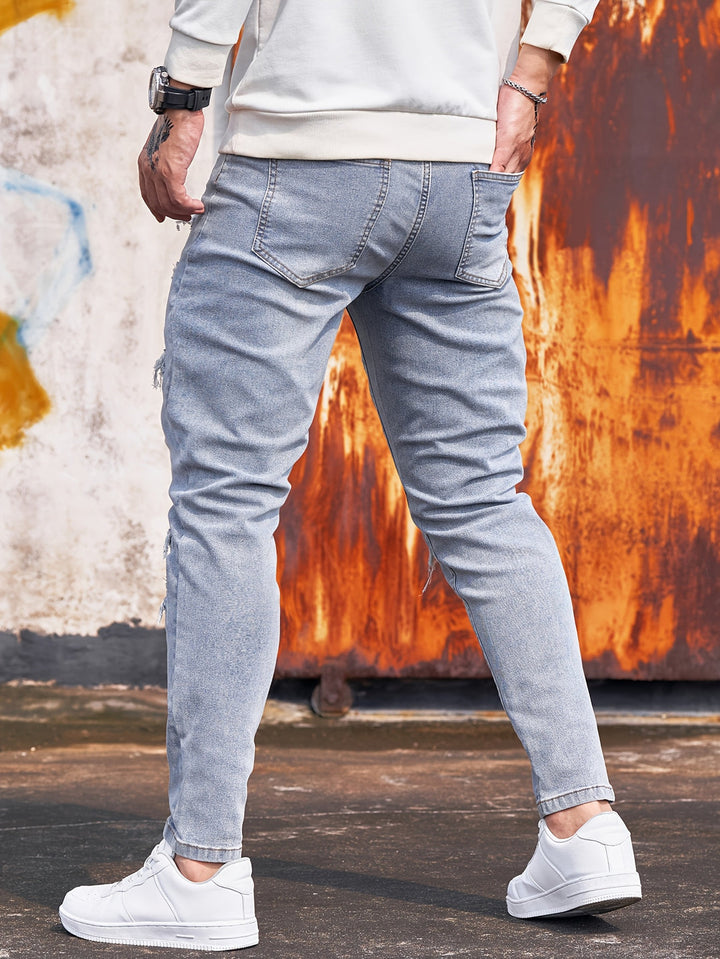 Herren Jeans | Minimaler Schnitt | Stretch Denim | Cool & Zerschlissen