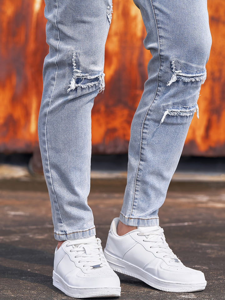 Herren Jeans | Minimaler Schnitt | Stretch Denim | Cool & Zerschlissen