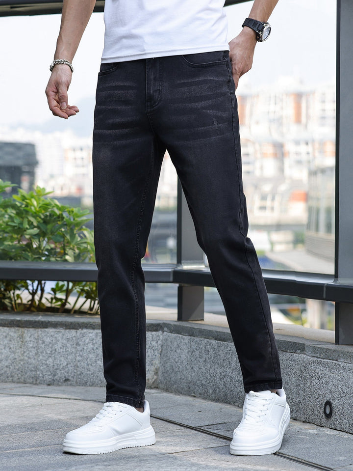 Herren Jeans | Mittlere Stretch | Klassisches Design | Blau Denim