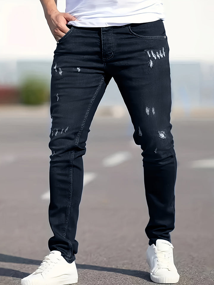 Herren Jeans | Slim Fit | Stretch Denim | Gerippte Details | Lässig & Trendy