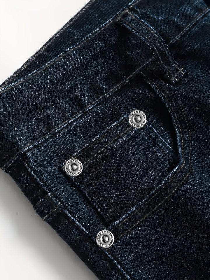 Herren Jeans | Slim Fit | Stretch Denim | Gerippte Details | Lässig & Trendy