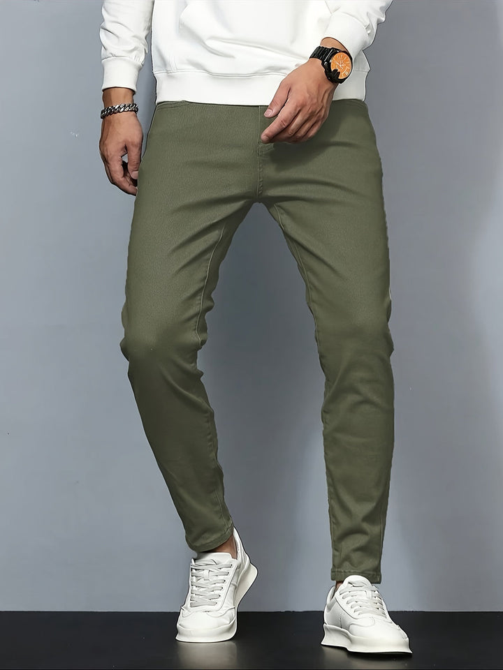 Herren Jeans | Stretch Slim Fit | Casual Baumwollmix | Einfarbig | Zeitloser Look