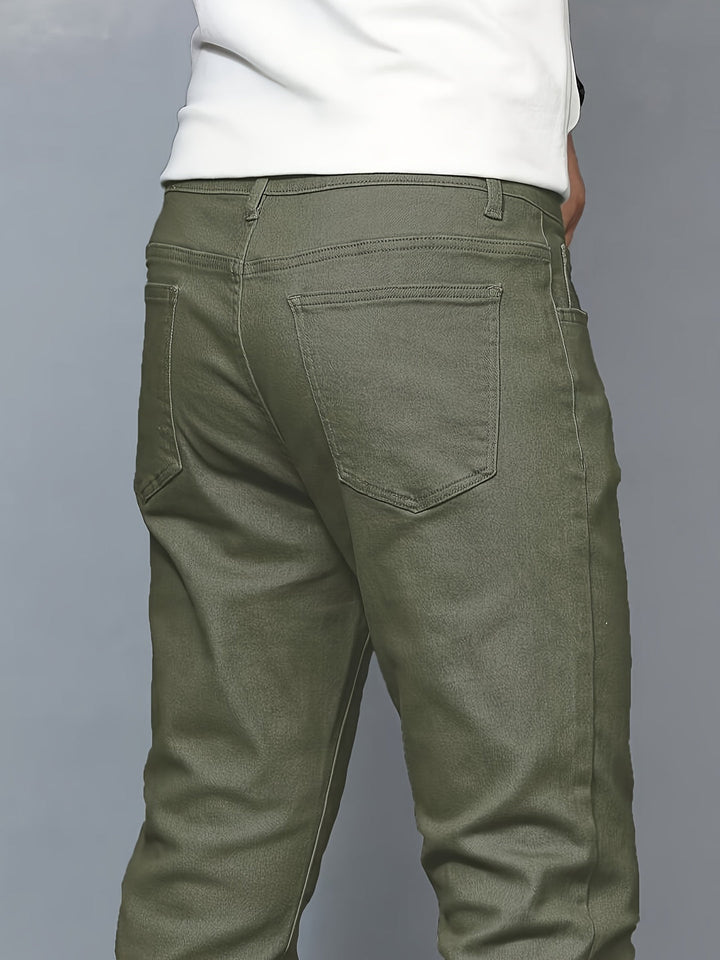 Herren Jeans | Stretch Slim Fit | Casual Baumwollmix | Einfarbig | Zeitloser Look