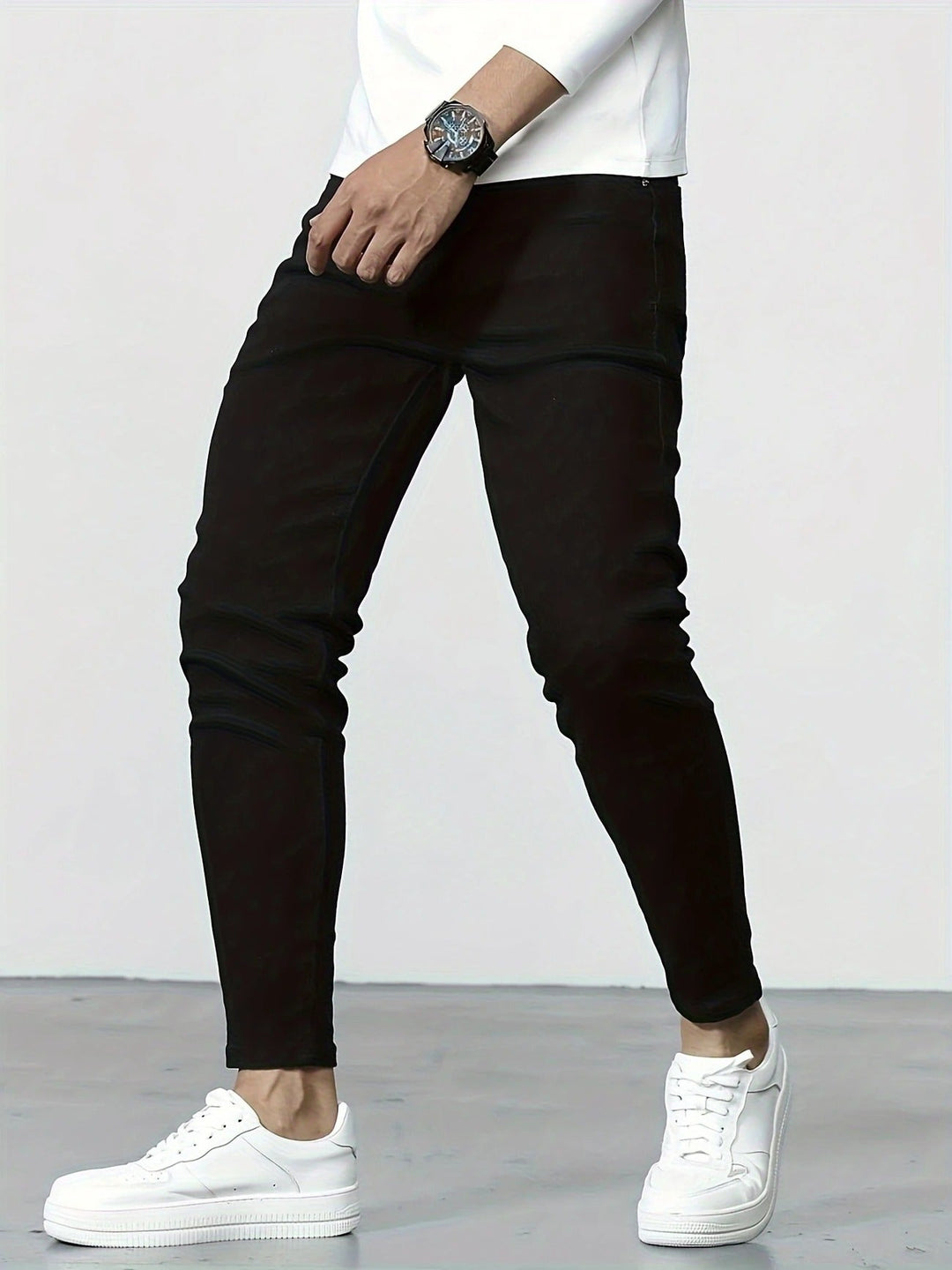 Herren Jeans | Stretch Slim Fit | Casual Baumwollmix | Einfarbig | Zeitloser Look