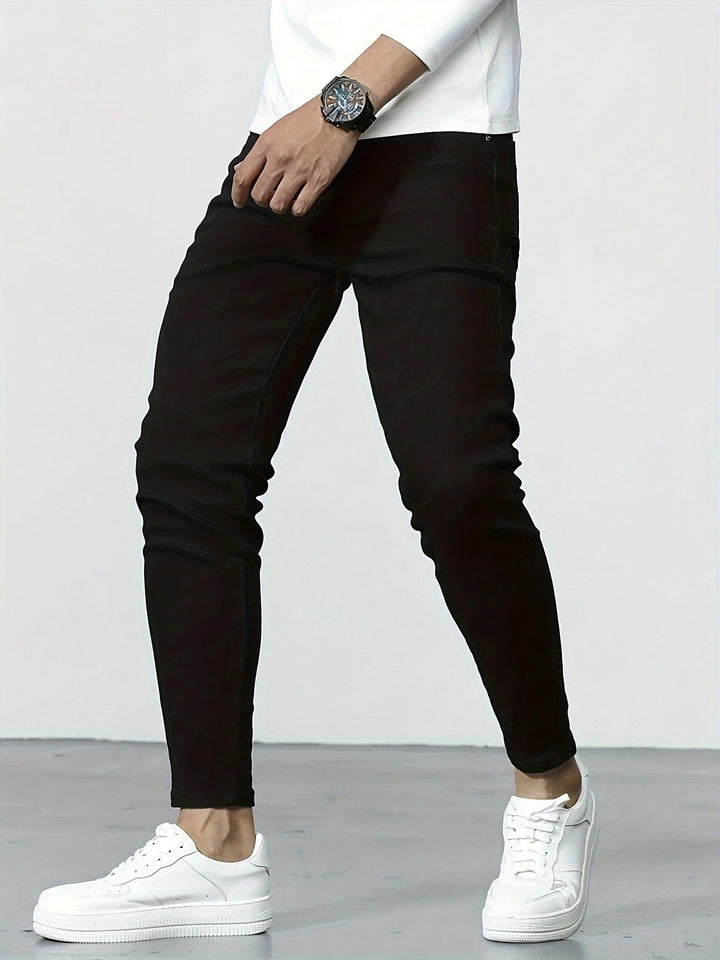 Herren Jeans | Stretch Slim Fit | Casual Baumwollmix | Einfarbig | Zeitloser Look