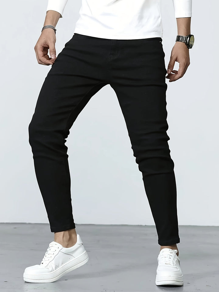 Herren Jeans | Stretch Slim Fit | Casual Baumwollmix | Einfarbig | Zeitloser Look