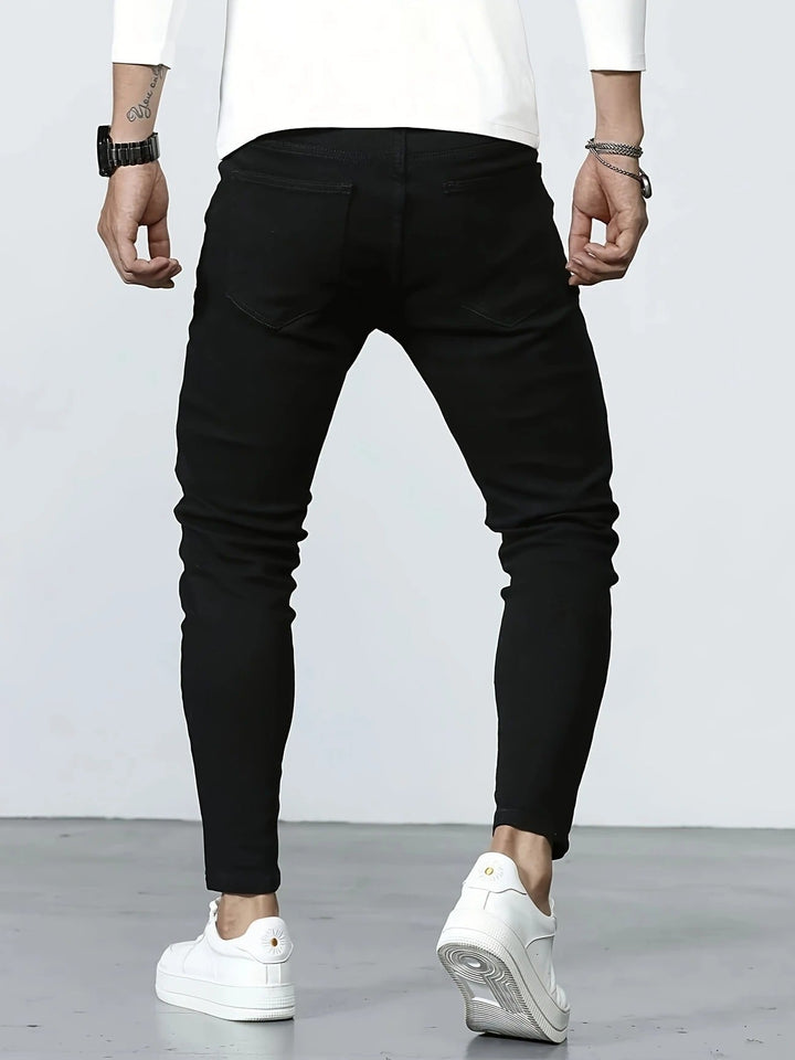 Herren Jeans | Stretch Slim Fit | Casual Baumwollmix | Einfarbig | Zeitloser Look