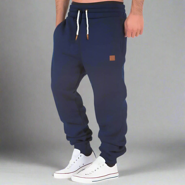Herren Jogger-Hose mit schmalem Schnitt - Moderner Sportlook - Dunkelblau